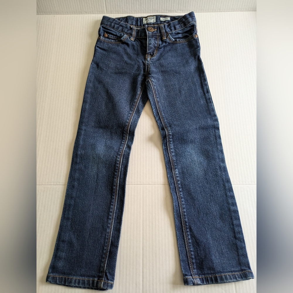 Oshkosh B'Gosh Girl's Skinny Denim Blue Jeans Size 6 Dark Wash